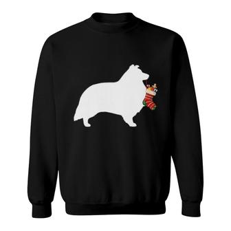 Shetland Sheepdog Christmas Sheltie Stocking Stuffer Dog Sweatshirt | Mazezy