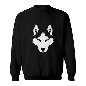 Siberian Huskies Husky Face Lover Sweatshirt | Mazezy