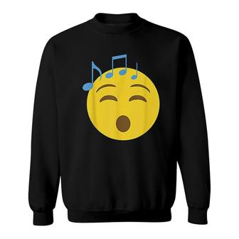 Singing Emoticon Love Music Sweatshirt | Mazezy