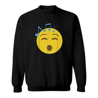 Singing Emoticon Sweatshirt | Mazezy