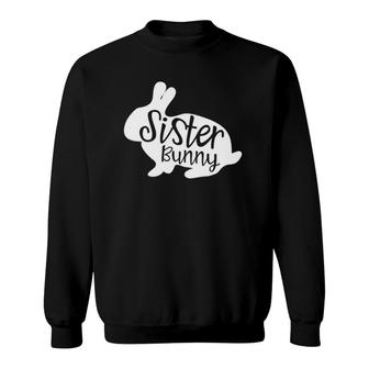 Sister Bunny Cute Rabbit Family Easter Gift Sweatshirt | Mazezy