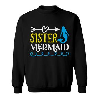 Sister Love Mermaid Mermaid Matching Family Sweatshirt - Thegiftio UK