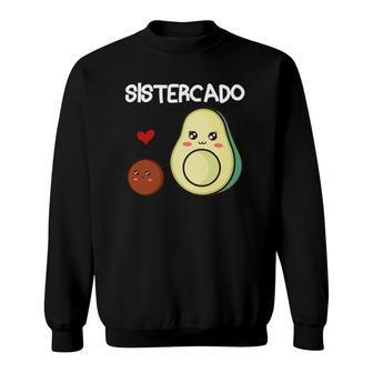 Sistercado Sister Avocado Pregnancy Announcement Avocado Sweatshirt | Mazezy