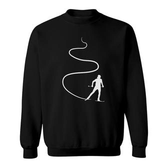 Skiing Line Ski Skiing Skiing Love Skiing Sweatshirt | Mazezy
