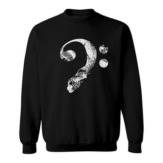 Skull Bass Clef Bass Player Musican Music Lover Guitar Gift Sweatshirt | Mazezy