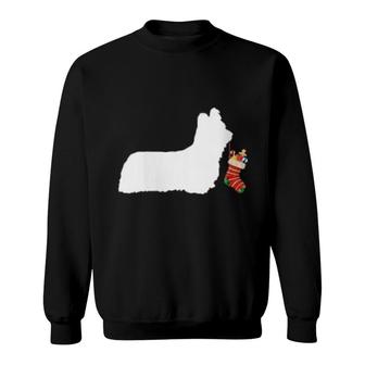 Skye Terrier Christmas Stocking Stuffer Dog Sweatshirt | Mazezy