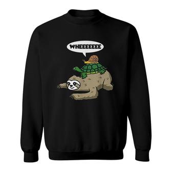 Sloth Turtle Snail Sweatshirt | Mazezy