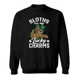 Sloths Are My Lucky Charms St Patricks Day Sweatshirt | Mazezy