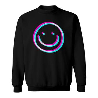 Smile Emoticon Emo Egirl Eboy Smiling Grunge Aesthetic Art Sweatshirt - Thegiftio