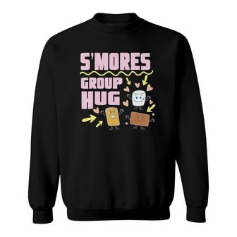 S'mores Group Hug Funny Camping Sweatshirt | Mazezy