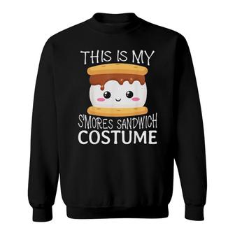 Smores Sandwich Big Camping Kawaii Halloween Group Costume Sweatshirt | Mazezy