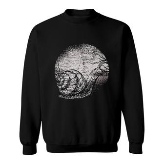 Snail Moon Nature Gift Idea Snail Sweatshirt | Mazezy
