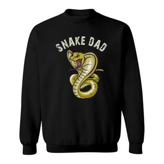 Snake Dad Gift Snake Lover Cobra Reptile Owner Gifts Sweatshirt | Mazezy