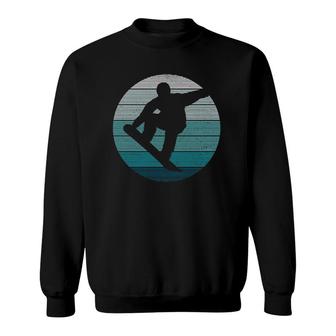 Snowboard Vintage Retro Freestyle Snowboarding Gift Sweatshirt | Mazezy