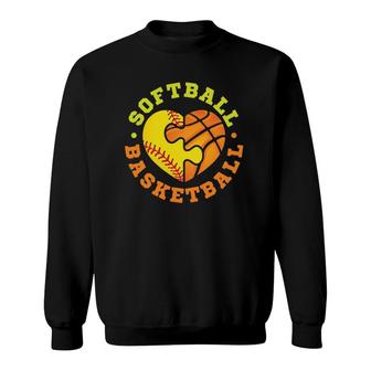 Softball Basketball Sport Lover Sweatshirt | Mazezy