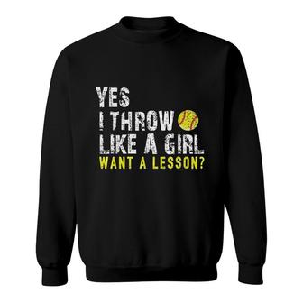 Softball For Girls Softball Sweatshirt | Mazezy