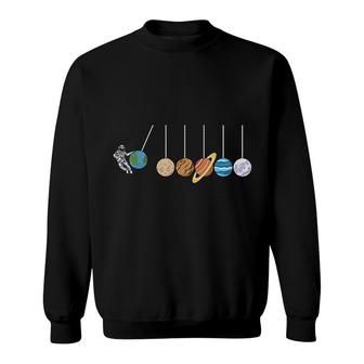 Solar System Cradle Funny Astrophysicist Sweatshirt | Mazezy