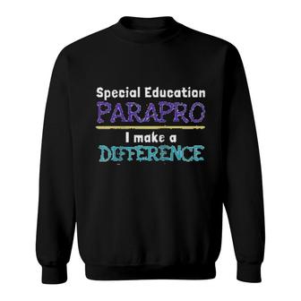 Special Education Paraprofessional Difference Gift Sweatshirt | Mazezy