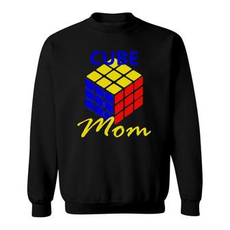 Speed Cube Mom Cuber Women Puzzle Cubing Mother Sweatshirt | Mazezy