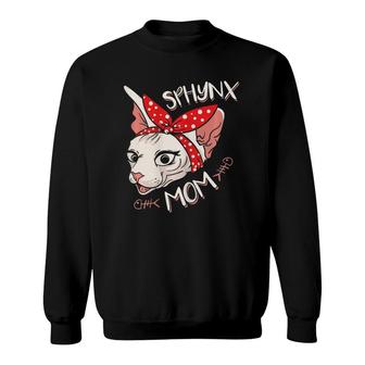 Sphynx Cat Mom Mother Gift Sweatshirt | Mazezy