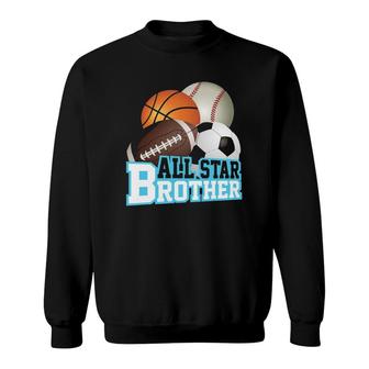 Sports Star Brother Fan Club Boy Kid Men Game Day Sweatshirt | Mazezy