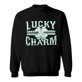 St Patrick Day Lucky Charm Sweatshirt | Mazezy
