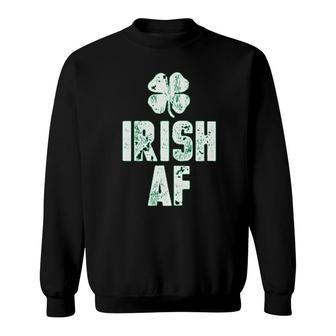 St Patrick Irish Af Lucky Leaf Sweatshirt | Mazezy