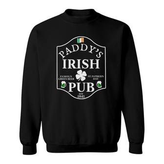 St Patricks Day Beer Mens Paddys Irish Pub Gift Sweatshirt - Thegiftio UK