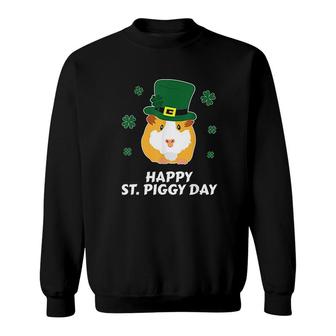 St Patricks Day Guinea Pig Cavy Shamrock Leprechaun Sweatshirt - Thegiftio UK