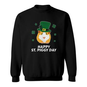 St Patrick's Day Guinea Pig Cavy Shamrock Leprechaun Sweatshirt - Thegiftio UK