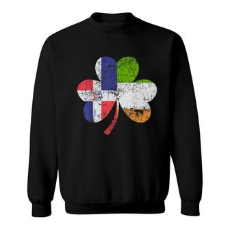 St Patricks Day Irish Dominican Flag Ireland Shamrock Sweatshirt | Mazezy