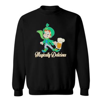 St Patrick's Day Magically Delicious Beer Sweatshirt | Mazezy