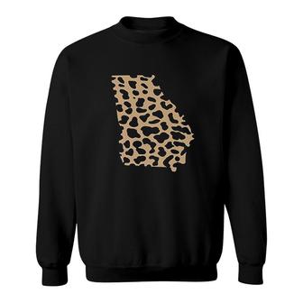 State Of Georgia Leopard Sweatshirt | Mazezy