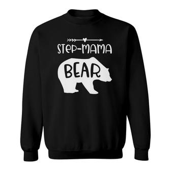 Step Mama Bear Gift For Step Mom Step Mother Sweatshirt | Mazezy