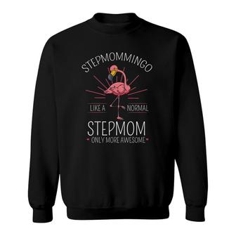 Stepmommingo Stepmom Flamingo Lover Stepmother Stepmommy Sweatshirt | Mazezy AU