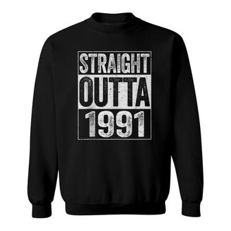 Straight Outta 1991 30Th Birthday Gif Sweatshirt | Mazezy