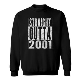Straight Outta 2001 21St Birthday Gift 21 Years Old Vintage Sweatshirt | Mazezy