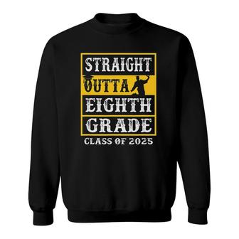 Straight Outta 8Th Grade Class Of 2025 Graduation Gifts 2025 Sweatshirt | Mazezy