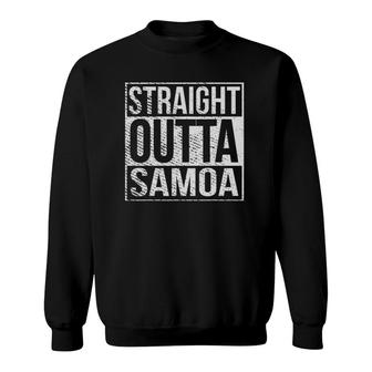 Straight Outta American Samoa Samoan Islander Sweatshirt | Mazezy