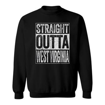 Straight Outta West Virginia State Gift Sweatshirt | Mazezy