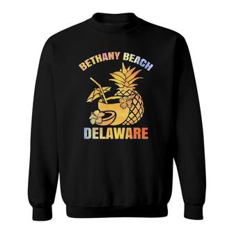 Summer Vacation Retro Sunset Delaware Bethany Beach Sweatshirt | Mazezy
