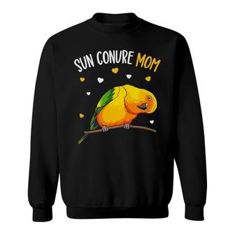 Sun Conure Mom Funny Parrot Bird Lover Women Pullover Sweatshirt | Mazezy