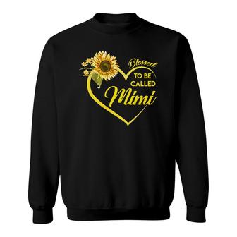 Sunflower Blessed To Be Called Mimi Sweatshirt | Mazezy