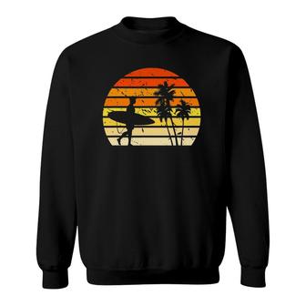 Sunny Beach Surfer Gift Surfing Sweatshirt | Mazezy