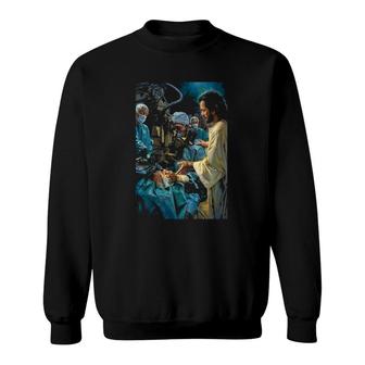 Surgeon Poster God Cover And Bless The Surgeon Sweatshirt | Mazezy