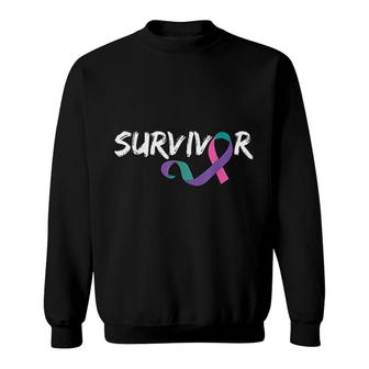 Survivor Awareness Support Ribbon Sweatshirt | Mazezy