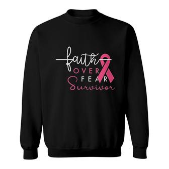 Survivor Faith Over Fear Gift Sweatshirt | Mazezy