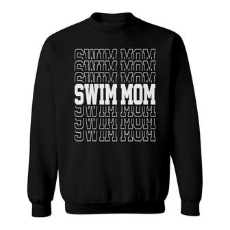 Swim Mom Mothers Day Swimming Lover Sport Mom Sweatshirt - Thegiftio UK