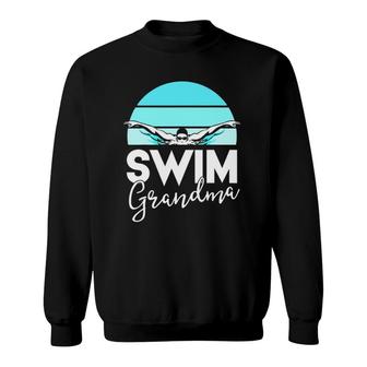 Swim Team Grandma Mama Swimming Meet Swimmer Gift Sweatshirt | Mazezy