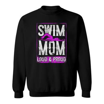 Swimming Swimmer Swim Mom Sweatshirt | Mazezy